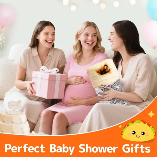 Miniatura 4 de CASOFU Manta envolvente de burritos para bebé, mantas envolventes de tortilla, regalos divertidos para baby shower, niños y niñas, recién nacidos