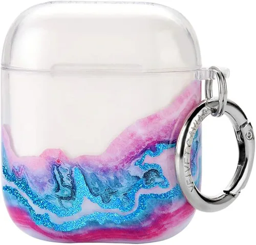 Miniatura 23 de Velvet Caviar Compatible with AirPods Case 2nd and 1st Generation - Cute Protective Hard Cover for Women - Blue Aquamarine Polka Dot