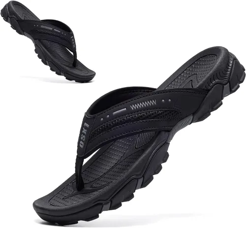 Miniatura 3 de Lxso Chanclas para hombre Sandalias de playa para exteriores Soporte de arco Deporte atlético