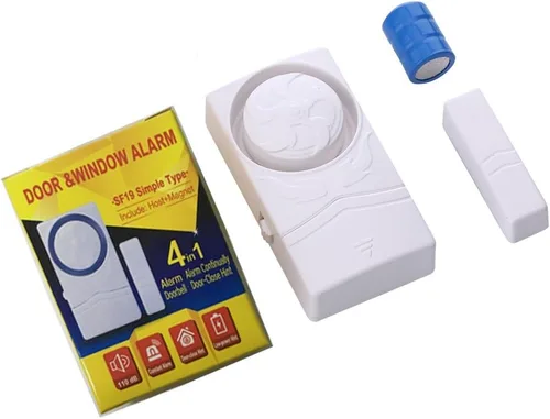 Miniatura 3 de Alarma antirrobo inalámbrica de seguridad para el hogar, sensor magnético, alarma de ventana de puerta, súper fuerte 110 dB, alarma de puerta