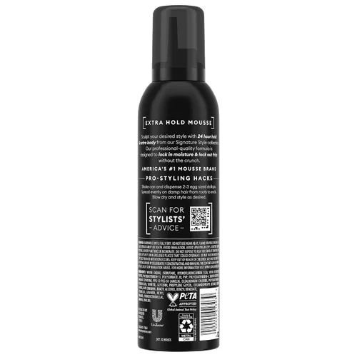 Miniatura 2 de TRESemmé Mousse moldeador, extra Hold 6-Pack – Mousse para el cabello sin alcohol que no se seca para esculpir, control de encrespamiento 24 horas