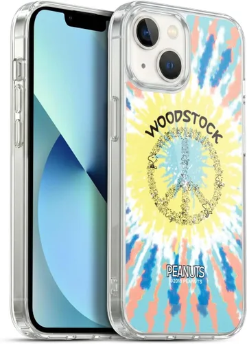 Miniatura 135 de Head Case Designs Funda de gel Woodstock 50th con licencia oficial de Peanuts Snoopy Guitar 1969 [protección de grado militar] compatible con Apple