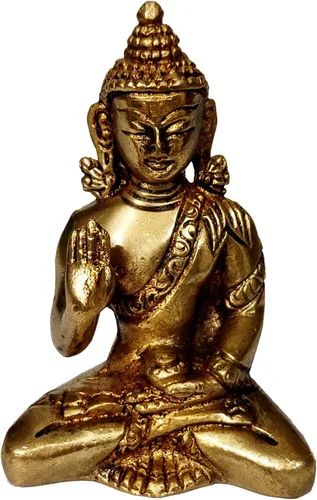 Miniatura 10 de Purpledip Ídolo de resina Lord Buda: Estatua para decoración de meditación (11027A)