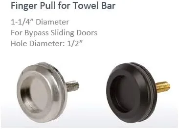 Miniatura 4 de Rockwell Pomo de seguridad para puerta corrediza de ducha de 1-1/4 pulgadas de diámetro en acabado de bronce aceitado Oil Rubbed Bronze
