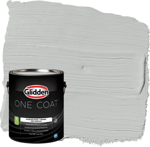 Miniatura 73 de Glidden Pintura Interior + Imprimación: Gris/Plata Antigua, Una Capa, Satinado, 1 Galón