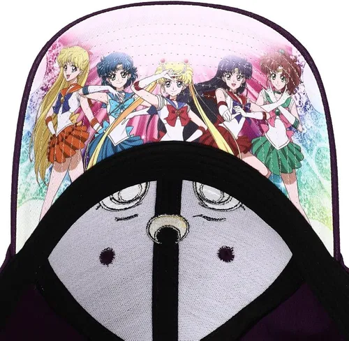 Miniatura 4 de Sailor Moon Luna Sombrero Snapback con cara de gato, violeta, Violeta, talla única
