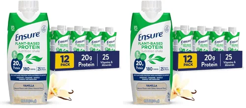 Miniatura 12 de Ensure Batido nutricional de vainilla con proteína vegana a base de plantas I Sin gluten I Sin lácteos I Batido sin soja I Paquete de 12