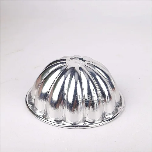 Miniatura 2 de LoBake Moldes ondulados de aluminio para tartas de flores y calabazas, 10 piezas, moldes para pudín de gelatina, moldes para magdalenas, R22.