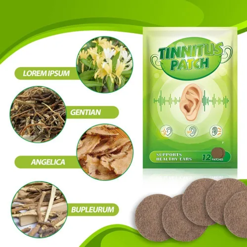 Miniatura 3 de Parches de tinnitus para zumbido de oídos, fórmula natural para dolores de oídos (36 parches)