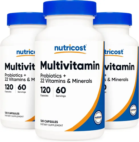 Miniatura 7 de Nutricost Multivitamínico con probióticos 120 cápsulas vegetarianas - Repleto de vitaminas y minerales