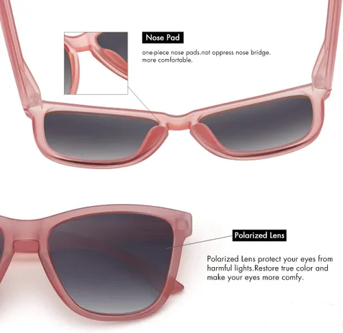 Miniatura 5 de MEETSUN Gafas de sol polarizadas para mujeres y hombres, estilo clásico retro