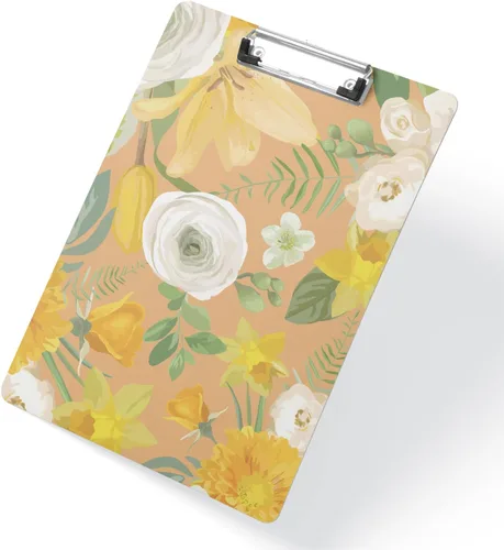 Miniatura 2 de Portapapeles decorativos con clip de perfil bajo, tamaño de letra A4 estándar de 9 x 12.6 pulgadas para estudiantes, profesores, mujeres y niños