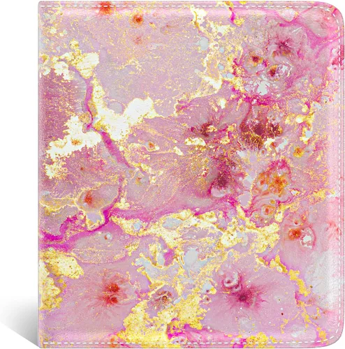 Miniatura 25 de Nipichsha Cartera para mujer, billetera pequeña y delgada con bloqueo RFID para tarjetas de crédito, cartera de cuero compacta de dos pliegues