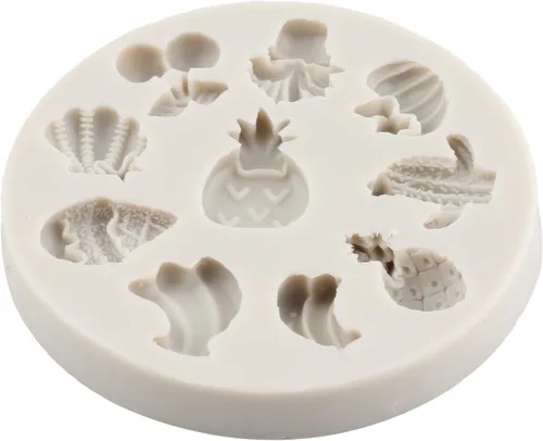 Miniatura 6 de Molde de silicona para frutas y verduras, rábano, tomate, berenjena, repollo, fresa, sandía, plátano, chocolate, fondant, para decoración