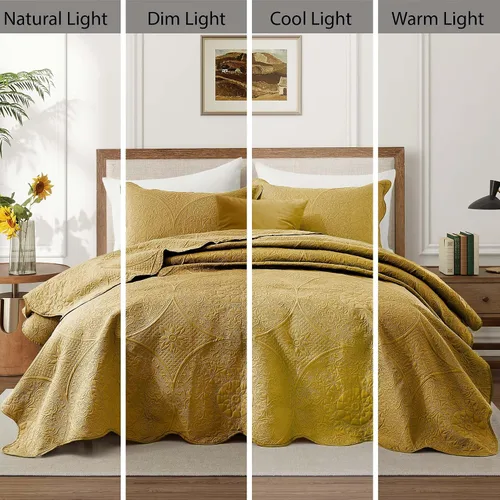 Miniatura 296 de MOONLIGHT20015 Juego de colchas individuales (68" x 86") – Paquete a granel de 10 al por mayor para hoteles, dormitorios de invitados y Airbnbs