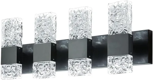 Miniatura 11 de Moderna lámpara LED para tocador de baño, acero inoxidable cromado, 3 lámparas de pared para iluminación de baño, Fuxture sobre espejo, 21.5