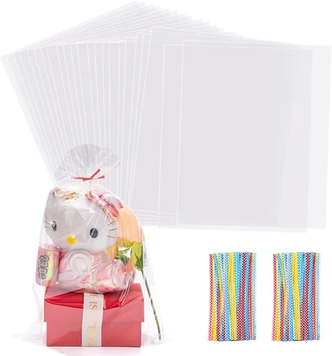 Miniatura 6 de 100 piezas de bolsas de celofán planas transparentes de 10 x 6 pulgadas, buenas para panadería, galletas, dulces, postres (por Brandon) 1.4 mil.