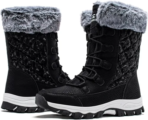 Miniatura 2 de HOBIBEAR Girls Boys Kids Snow Boots Waterproof Slip Resistant Outdoor Winter Shoes(KidsLittle KidsBig Kids)