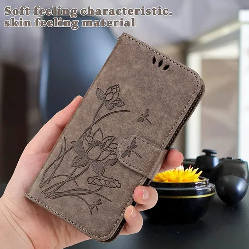Miniatura 5 de Funda para iPhone 13/13 Mini/13 Pro/13 Pro Max, funda de cuero tipo cartera tipo libro con tapa y soporte para tarjeta y cierre magnético a prueba