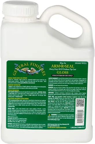 Miniatura 8 de General Finishes Arm-R-Seal Capa protectora a base de aceite, 1 cuarto de galón, brillante
