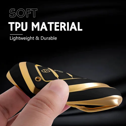 Miniatura 5 de Funda protectora inteligente de termoplástico con 4 botones para llave de Hyundai; funda compatible con los modelos Elantra, Ioniq, Sonata, Tucson