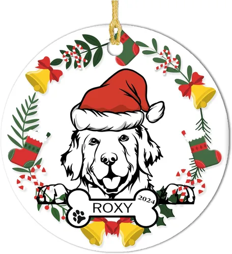 Miniatura 12 de Adornos personalizados para la primera Navidad del bebé 2024 con nombre y texto, adorno de elefante personalizado para bebés recién nacidos