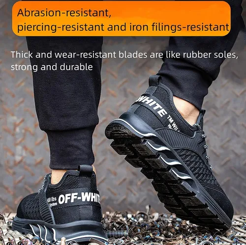 Miniatura 5 de Steel Toe Shoes for Men Women Indestructible Work Shoes Lightweight Puncture Proof Comfortable Water Resistant Safety Sneakers Slip-Resistant