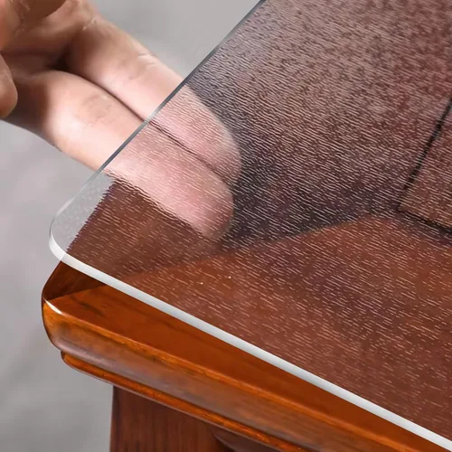 Miniatura 10 de OstepDecor Protector de escritorio transparente de 0.079 in de grosor, almohadilla de escritorio transparente de 14 x 30 pulgadas, alfombrilla