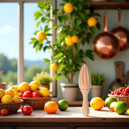 Miniatura 5 de Exprimidor de cítricos de madera y limón – Exprimidor manual manual de cítricos/naranja Herramienta exprimidora de frutas portátil para el hogar
