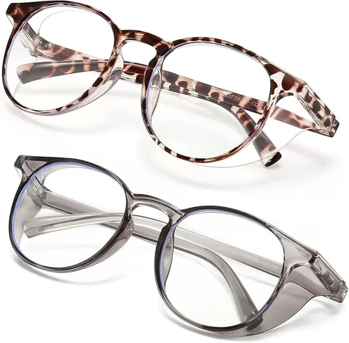 Miniatura 9 de 2 pares de gafas de seguridad anti niebla, gafas de protección azul, bloqueo de luz azul para hombres mujeres