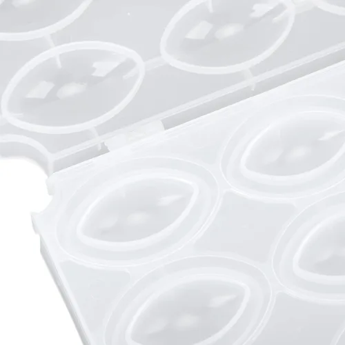 Miniatura 9 de Máquina para hacer albóndigas, 9 rejillas manuales de pastel de carne casera, procesador de albóndigas para postres de pasteles fritos (transparente)