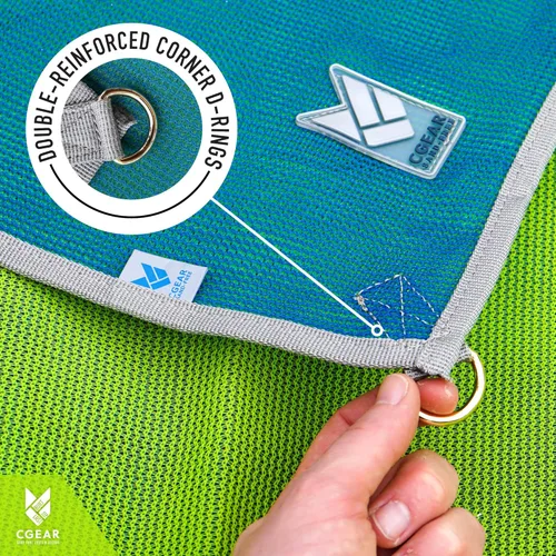 Miniatura 7 de CGEAR Alfombra Original para Exteriores Sin Arena Estera de Camping - Material Resistente al Agua y Anti-Decoloración - Grado Militar - Diseño