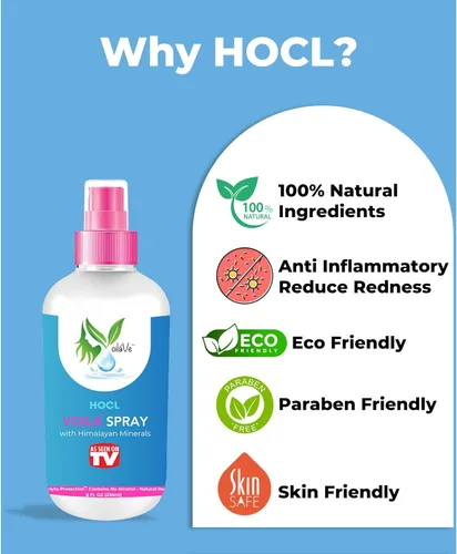 Miniatura 2 de VoilaVe HOCL Spray Spray de ácido hipocloroso para la piel HOCL Tónico facial y corporal para acné, cicatrices, enrojecimiento, irritaciones