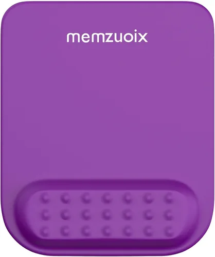Miniatura 13 de memzuoix Cyan - Alfombrilla de mouse ergonómica con soporte para reposamuñecas, amortiguación de espuma viscoelástica de alta calidad para aliviar
