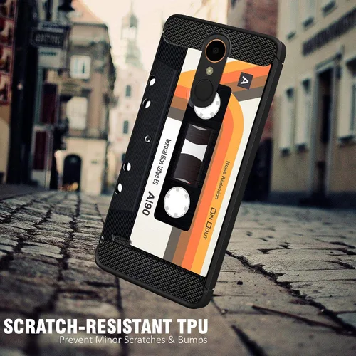 Miniatura 3 de Funda para LG Tribute Dynasty/Aristo 3/Rebel 4/Phoenix 4/Zone 4 (agarre táctico), doble capa, ajuste delgado, con protección contra golpes y caídas