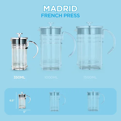 Miniatura 11 de GROSCHE Cafetera eléctrica con prensado francés, Vidrio transparente
