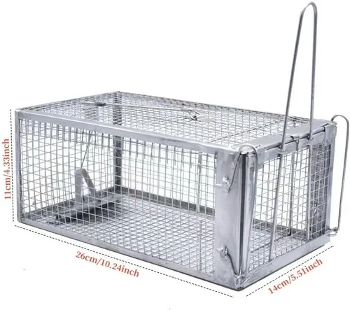Miniatura 2 de 1 trampa humana para ratas, trampa para roedores de ardilla para interiores y exteriores, para animales pequeños – ratones de ratón, hámsters, jaula