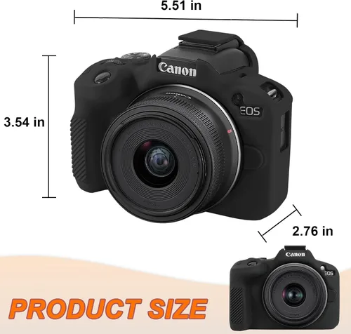 Miniatura 6 de RAIALL Funda para cámara Canon EOS R50, funda protectora de silicona suave para cámara Canon EOS R50 EOSR50 Vlogging, ligera EOS R50 funda