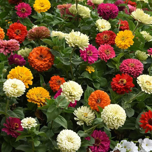 Miniatura 74 de Eden Brothers - Semillas de zinnia, cactus con flores, sin OMG, plantar en primavera, paquete, flores de bajo mantenimiento, zonas 3, 4, 5, 6, 7, 8