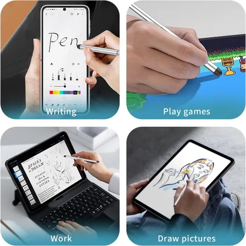 Miniatura 4 de Lápices capacitivos con ranura para lápices para pantallas táctiles, lápiz capacitivo universal de alta precisión para iPad, iPhone, tabletas