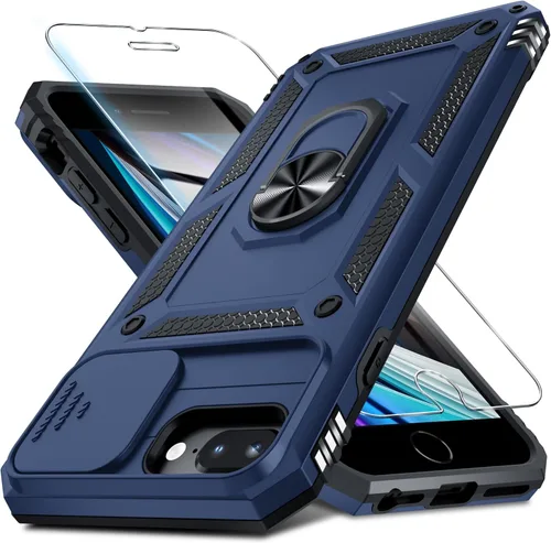 Miniatura 15 de Janmitta - Funda para iPhone 14 Pro con cubierta deslizante para lente de cámara incorporada + protector de pantalla, funda de cuerpo completo