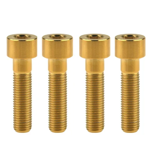 Miniatura 45 de Tornillos Allen de cabeza hueca de titanio M10 20 25 30 35 40 45 50 55 2.362 in Tornillos paquete de 4 (M10 x 0.787 in, paso 0.049 in, negro)