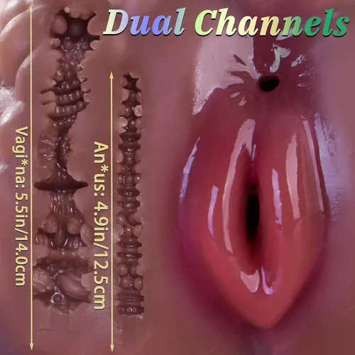 Miniatura 5 de Muñeca sexual realista Torso para hombres, masturbador masculino de oveja con vaginal apretado, anal profundo, tamaño completo, lindo juguete sexual