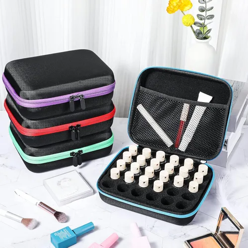 Miniatura 5 de 4 bolsas de almacenamiento de aceites esenciales, 30 botellas de EVA, estuche de transporte de aceites esenciales de EVA, cajas organizadoras