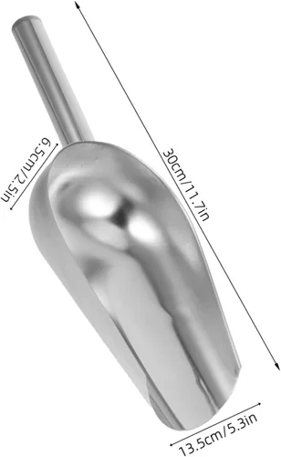 Miniatura 2 de Hemoton 1 pala multiusos de acero inoxidable versátil para granos y harina para frutos secos de arroz y frutas secas para fiestas, bodas y uso