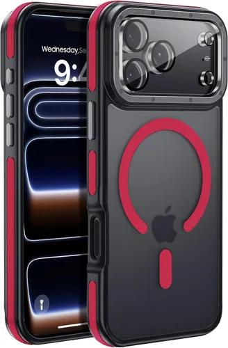 Miniatura 104 de Funda para iPhone 17 Pro Max con protector de lente de cámara [protección de grado militar de 10 pies] compatible con MagSafe a prueba de golpes