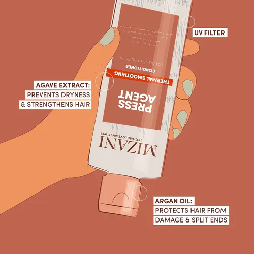 Miniatura 9 de Mizani Press Agent - Juego de champú y acondicionador sin sulfato, desenreda e hidrata el cabello para el calor, 8.5 onzas líquidas (paquete de 2)