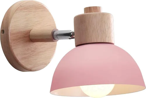 Miniatura 20 de Adjustable Scandinavian Wall Lamp E27 Lighting Fixture Retro Industrial Style for Bedroom Living Room Hallway(Amarillo,1 Pieza)