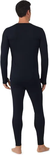 Miniatura 2 de Cuddl Duds Ropa interior térmica para hombre, forro polar, capa base para clima frío, parte superior e inferior de leggings, conjunto de invierno