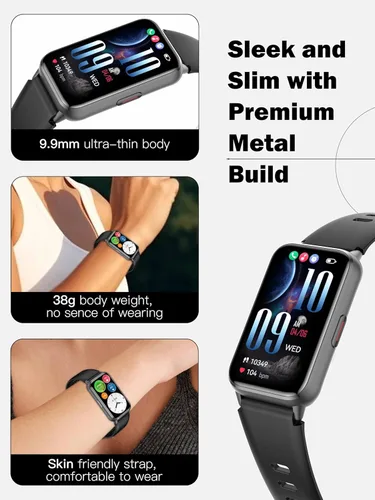 Miniatura 8 de KPEP Reloj de fitness para hombres y mujeres (HK72-Plata)